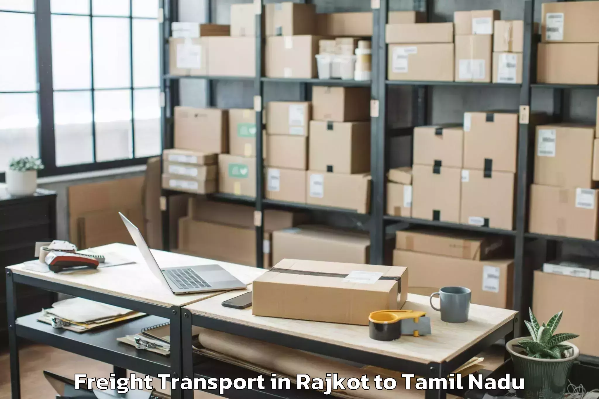 Easy Rajkot to Vandalur Freight Transport Booking